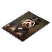 Dandie Dinmont Terrier Victoriaans kleding Notitieboek (Linkerzijde)