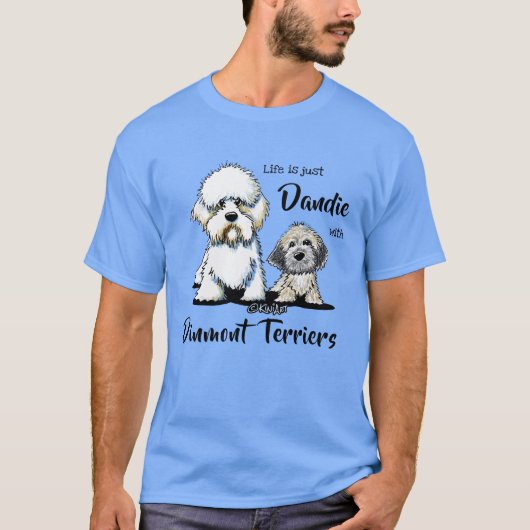 Dandie Dinmont Terriers T-Shirt (Voorkant)