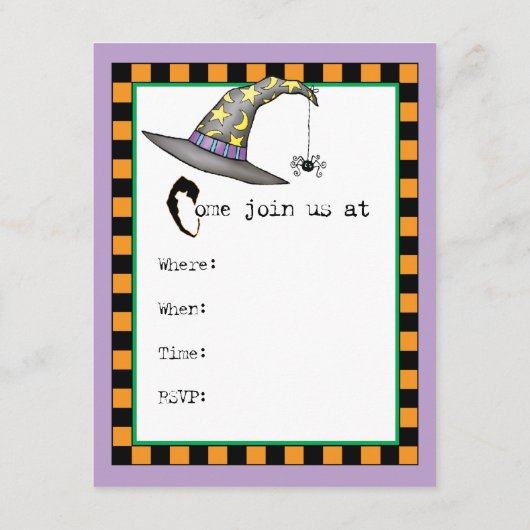 Dandie Witch Uitnodiging (Achterkant)