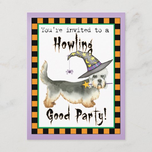 Dandie Witch Uitnodiging (Voorkant)