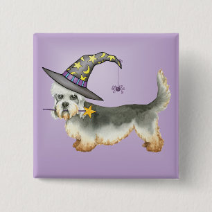 Dandie Witch Vierkante Button 5,1 Cm