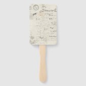 Dandilion Trouwfan Handwaaier (Achterkant)