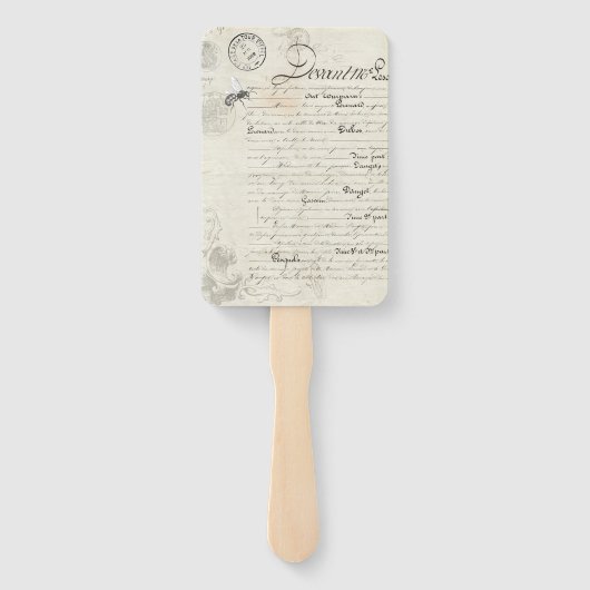 Dandilion Trouwfan Handwaaier (Achterkant)