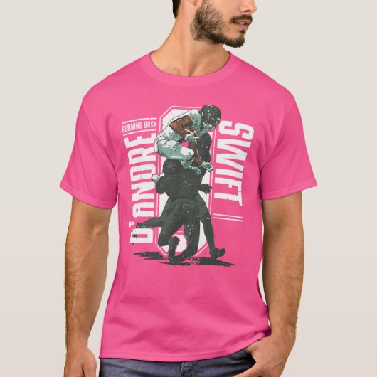 D'Andre Swift Philadelphia Hurdle T-shirt (Voorkant)