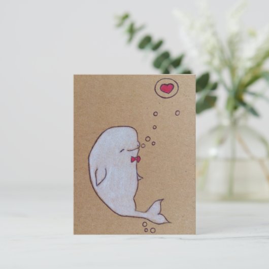 dandy beluga briefkaart (Staand voorkant)