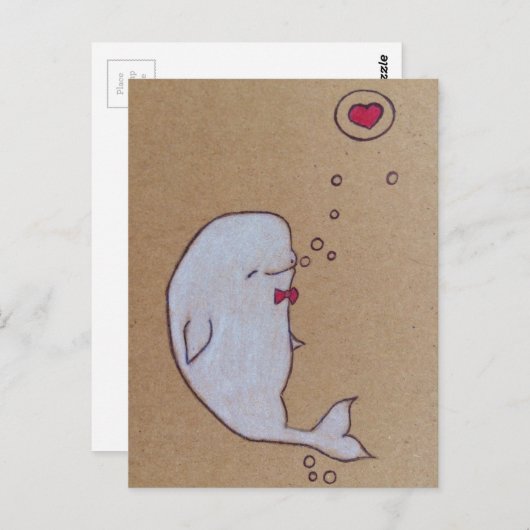 dandy beluga briefkaart (Voorkant / Achterkant)