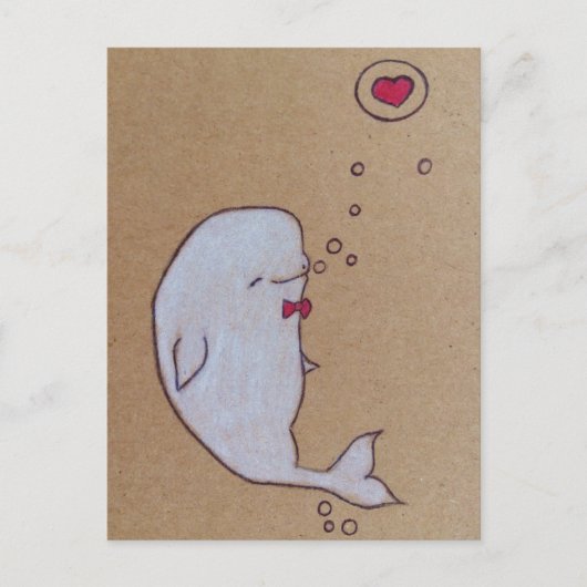 dandy beluga briefkaart (Voorkant)