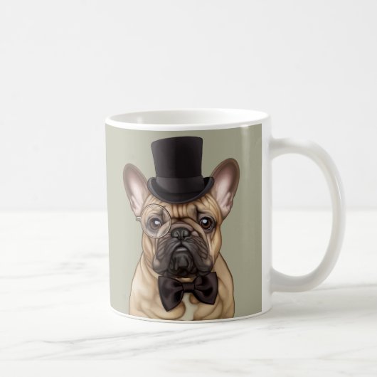 Dandy Chic French Bulldog Koffiemok (Rechts)