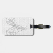 Dandy Deer op de  fiets Bagagelabel (Achterkant horizontaal)