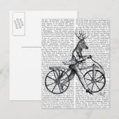 Dandy Deer op de fiets Briefkaart (Voorkant / Achterkant)