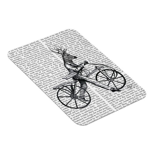 Dandy Deer op de  fiets Magneet (Rechterzijde)