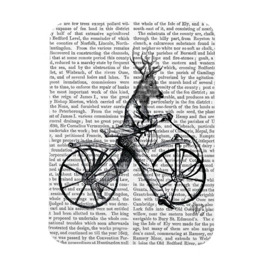 Dandy Deer op de fiets Magneet (Verticaal)