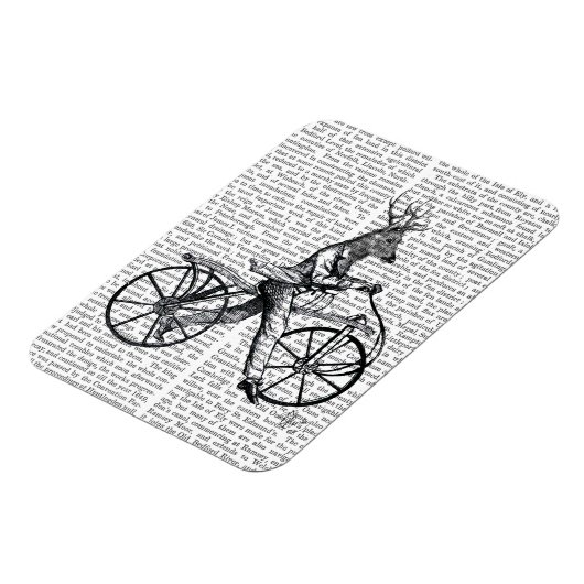 Dandy Deer op de fiets Magneet (Linkerzijde)