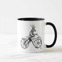 Dandy Deer op de  fiets
