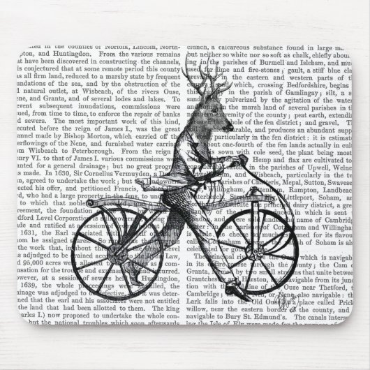 Dandy Deer op de  fiets Muismat (Voorkant)