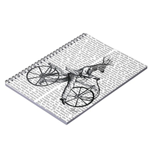 Dandy Deer op de  fiets Notitieboek (Linkerzijde)