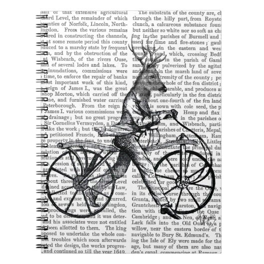 Dandy Deer op de  fiets Notitieboek (Voorkant)