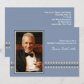 Dandy Diamonds - Foto Birthday Party Invitation Kaart (Voorkant / Achterkant)