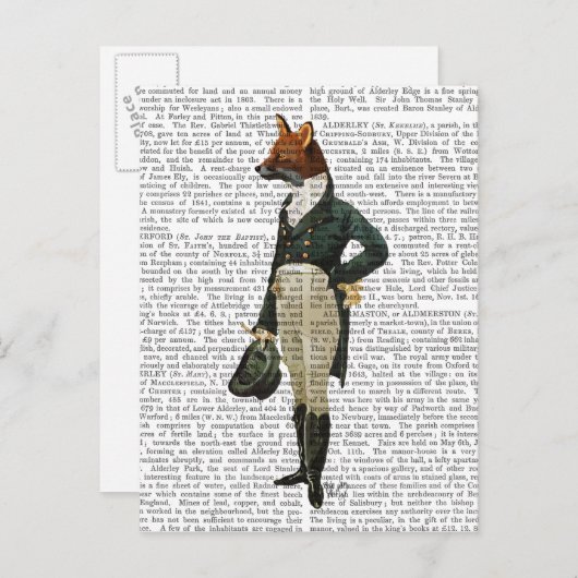 Dandy Fox Full 2 Briefkaart (Voorkant / Achterkant)