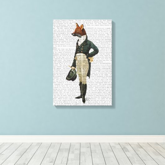 Dandy Fox Full Canvas Afdruk (Insitu (Houten vloer))