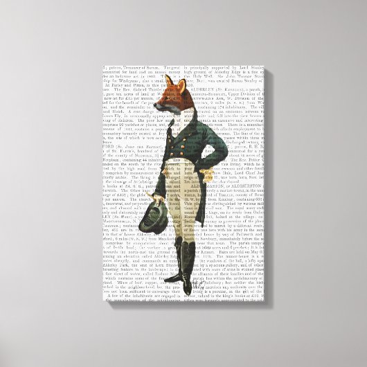 Dandy Fox Full Canvas Afdruk (Voorkant)