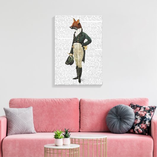 Dandy Fox Full Canvas Afdruk (Insitu (Woonkamer))