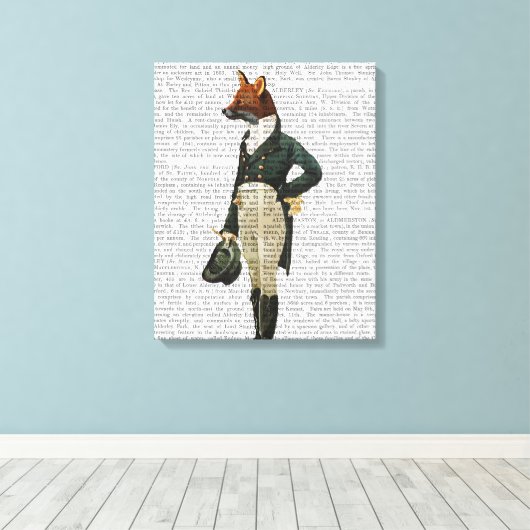 Dandy Fox Full Canvas Afdruk (Insitu (Houten vloer))