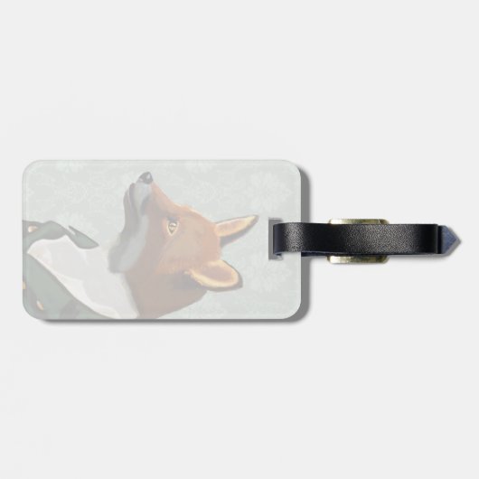 Dandy Fox Portrait 2 Bagagelabel (Achterkant horizontaal)