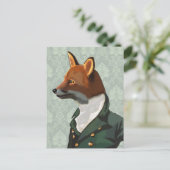 Dandy Fox Portrait 2 Briefkaart (Staand voorkant)