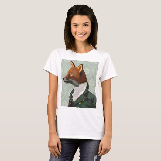 Dandy Fox Portrait 2 T-shirt (Voorkant volledig)