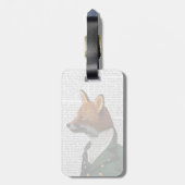 Dandy Fox Portrait Bagagelabel (Achterkant verticaal)