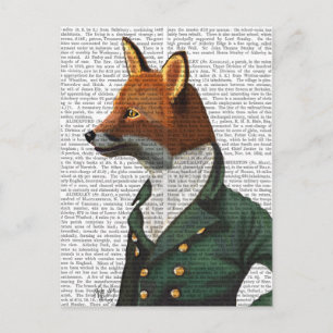 Dandy Fox Portrait Briefkaart