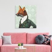 Dandy Fox Portrait Canvas Afdruk (Insitu (Woonkamer))