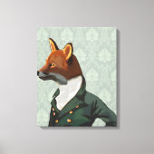 Dandy Fox Portrait Canvas Afdruk (Voorkant)