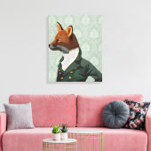 Dandy Fox Portrait Canvas Afdruk (Insitu (Woonkamer))