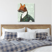Dandy Fox Portrait Canvas Afdruk (Insitu (Slaapkamer))