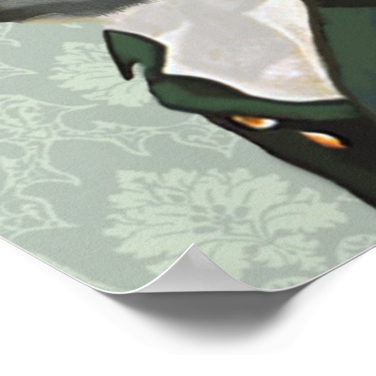 Dandy Fox Portrait Poster (Hoek)