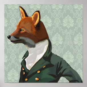 Dandy Fox Portrait Poster