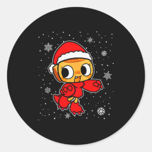 Dandy Kerst Cartoons Wereld Shelly Cartoons Jongen Ronde Sticker