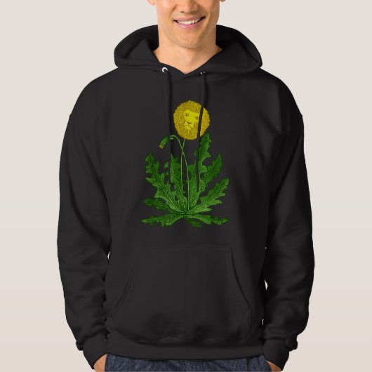 DANDY LION Dandelion FUNNY SURREAL GARDEN WEED ZO Hoodie (Voorkant)