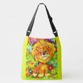dandy lion print crossbody tas (Voorkant)