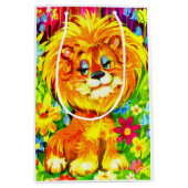 dandy lion print medium cadeauzakje (Voorkant)