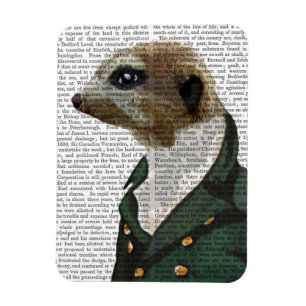 Dandy Meerkat Portrait Magneet