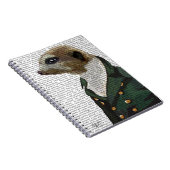 Dandy Meerkat Portrait Notitieboek (Rechterzijde)