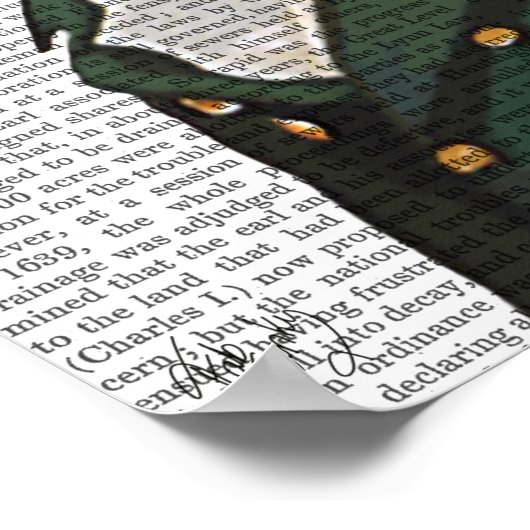 Dandy Meerkat Portrait Poster (Hoek)