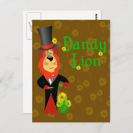 Dandylion Briefkaart (Voorkant / Achterkant)