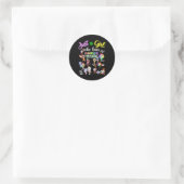 Dandys World kostuum voor meisjes Ronde Sticker (Tas)