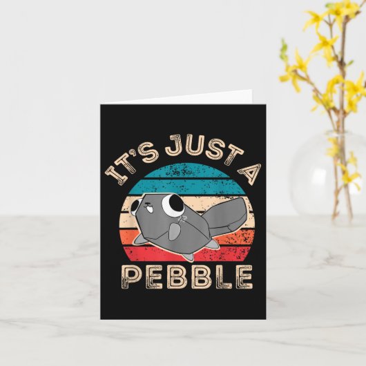 Dandys World Pebble _ Het is gewoon een Pebble Kin Kaart (Gele Bloem)