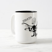 DandySlendy - Slenderman drink thee-mok Tweekleurige Koffiemok (Voorkant links)