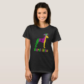 Dane Dog Lover Mardi Gras Carnival Jester Premium T-shirt (Voorkant volledig)